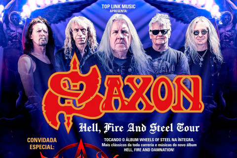Saxon confirma Burning Witches como convidada especial e Urdza na abertura do show em Porto Alegre